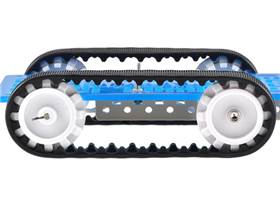 Pololu 30T track set mounted on a chassis